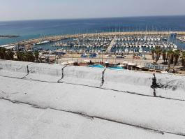 איטום גג מלון לאונרדו ארט תל-אביב באמצעות יריעות ביטומניות - חברת "א.א זהר איטום גגות בע"מ"